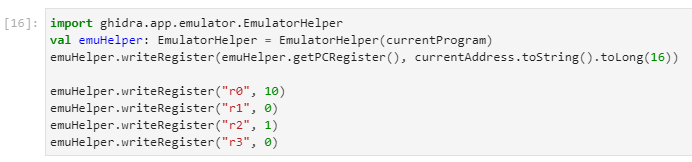 Setting up initial emulator state