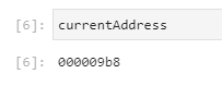 Reading currentAddress value